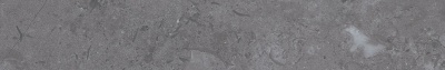 Плинтус Про Лаймстоун серый темный натуральный обрезной 60x9,5x1,1