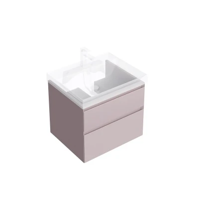 Тумба CUBO подвесная с ящиками 60, мальва матовая