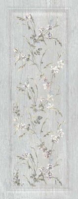 Кантри Шик серый панель матовый декорированный 20x50x0,8