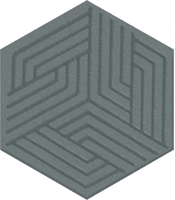 Декор Агуста синий матовый 6x5,2x0,69