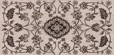 Керамический гранит 40x80x1,1 Парнас бежевый декорированный лаппатированный обрезной