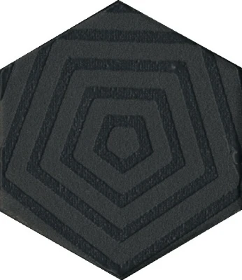 Декор Агуста черный 6x5,2x0,69