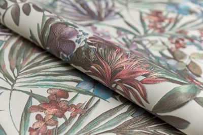 Обои виниловые Джангл мотив, светлый цветной