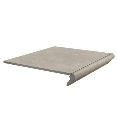 Ступень фронтальная Хадду серый светлый матовый 40,2x34x0,8 Ступень фронтальная Хадду серый светлый матовый 40,2x34x0,8