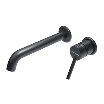 Смеситель для раковины XPRO настенный с внутренней частью, матовый черный Смеситель для раковины XPRO настенный с внутренней частью, матовый черный