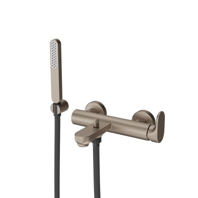 Смеситель для ванны OLE настенный, золотой атласный Смеситель для ванны OLE настенный, золотой атласный