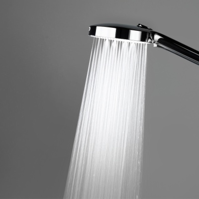 Душевая колонна FONTE на 3 потока с фиксированным изливом и механическим смесителем, черный матовый Душевая колонна FONTE на 3 потока с фиксированным изливом и механическим смесителем, черный матовый