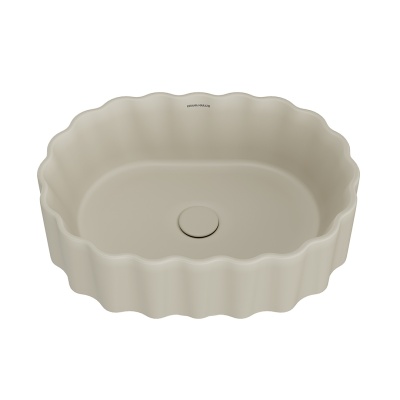 Раковина ARTBASIN Conchiglia накладная 50, песочная матовая