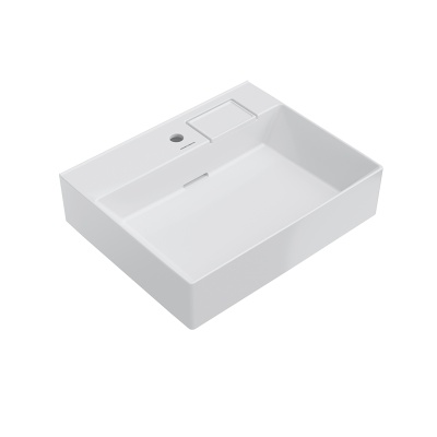 Раковина LOGICA мебельная с одним отверстием 60, белая глянцевая Раковина LOGICA мебельная с одним отверстием 60, белая глянцевая