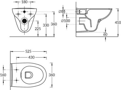 Комплект с подвесным унитазом XPRO, сиденьем XPRO slim и кнопкой управления хром-глянец Комплект с подвесным унитазом XPRO, сиденьем XPRO slim и кнопкой управления хром-глянец